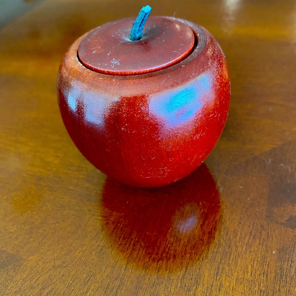 Wooden Apple Container